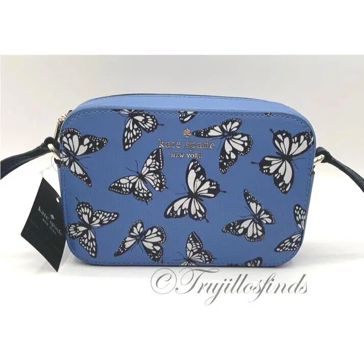 Kate Spade Staci Butterfly Sky Printed Mini Camera Bag Blue Multi KB521