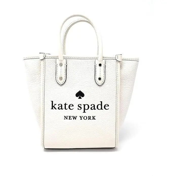 Kate Spade Ella Mini Crossbody Tote Pebbled Leather White