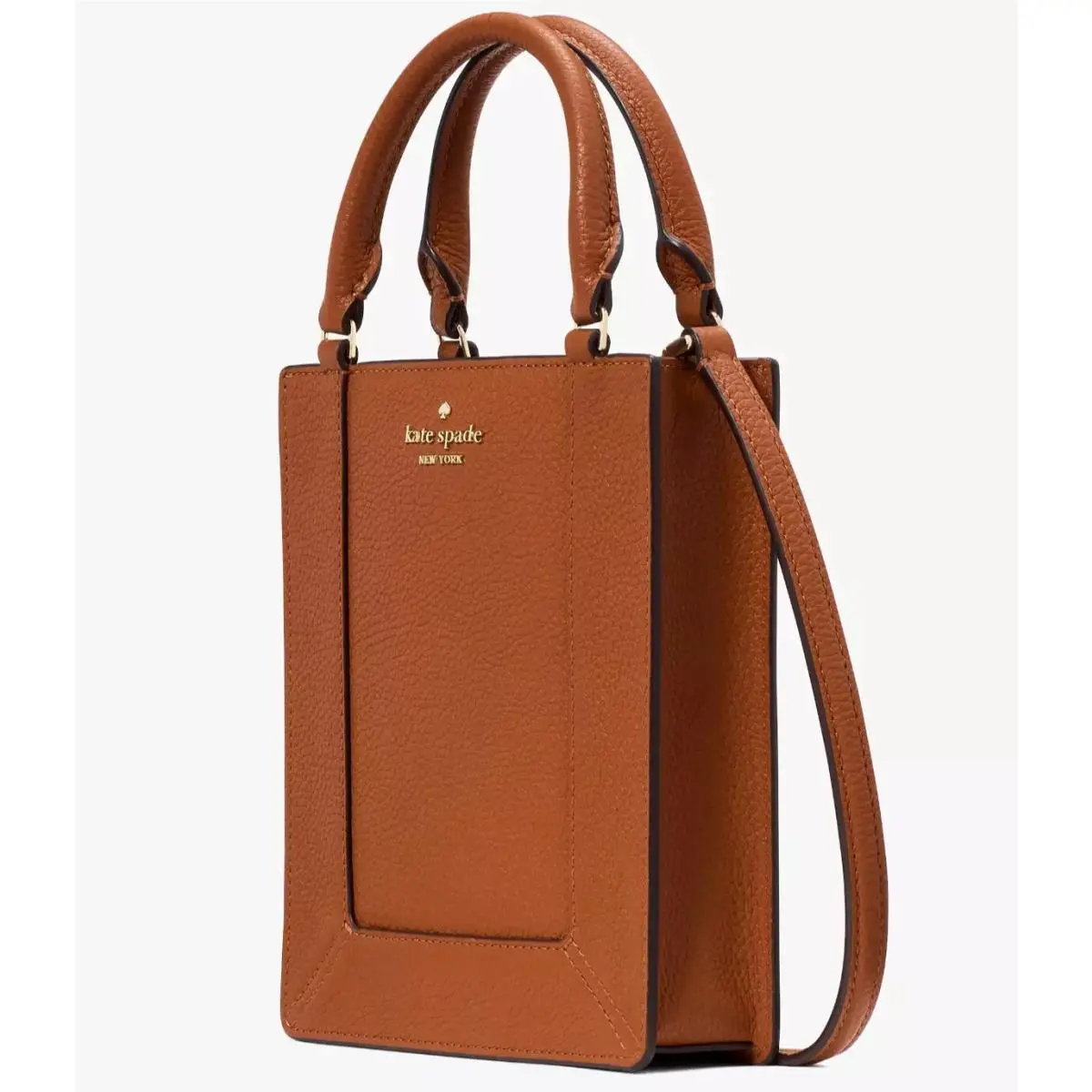 Lena Mini Tote Brown Pebbled Leather Bag KI884 Purse by Kate Spade