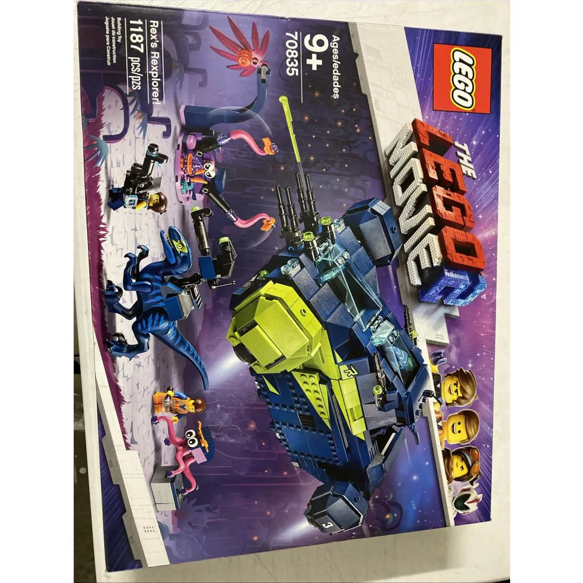 Lego The Lego Movie 2 70835 Rex`s Rexplorer 1187 Pcs Sealed/retired