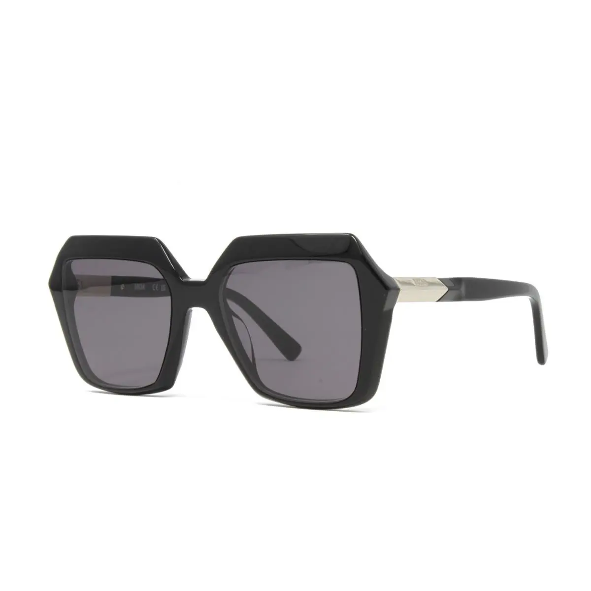 Mcm Women`s Square Sunglasses 661S 001 Black 53mm Grey Lens by MCM