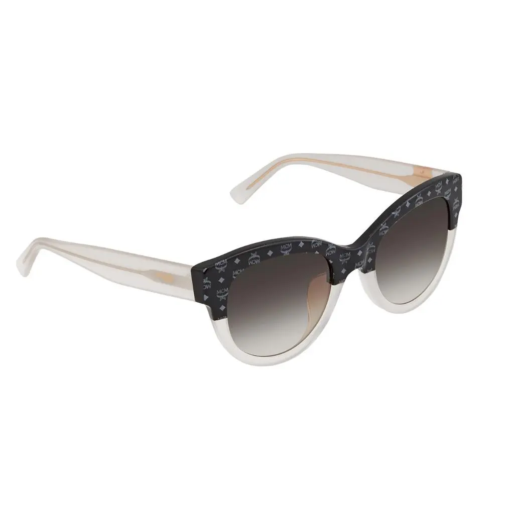 MCM-608SA 010 Black Ivory Sunglasses with Black Visetos and Grey Lenses