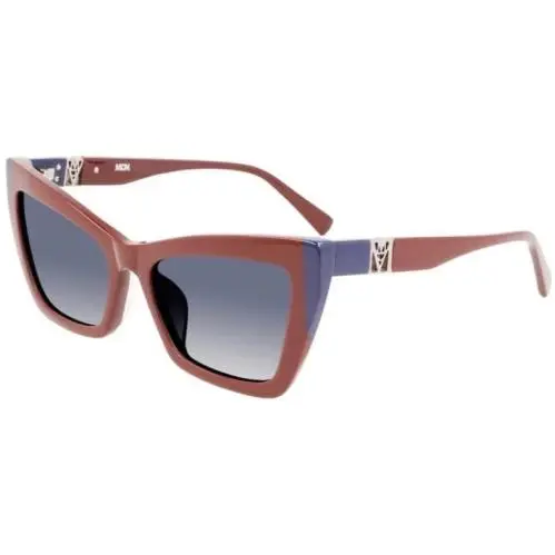 Mcm 722SLB 607 Burgundy Blue Sunglasses with Gradient Blue Lenses