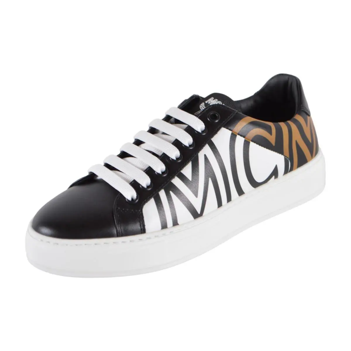 Mcm Women`s Colorblock Leather Contrast Logo Sneakers Shoes 36 6