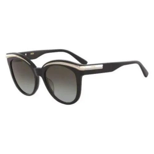 Mcm 678S 001 Black Gold Sunglasses 55mm with Case by MCM