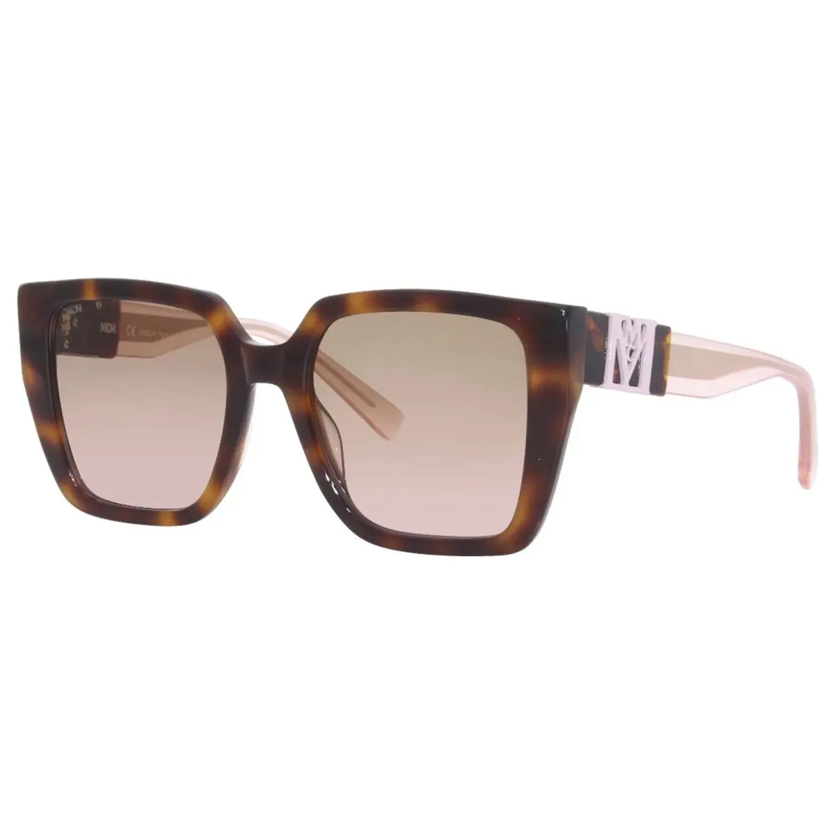 Mcm 723S 240 Tortoise Pink Sunglasses with Brown Gradient Lenses