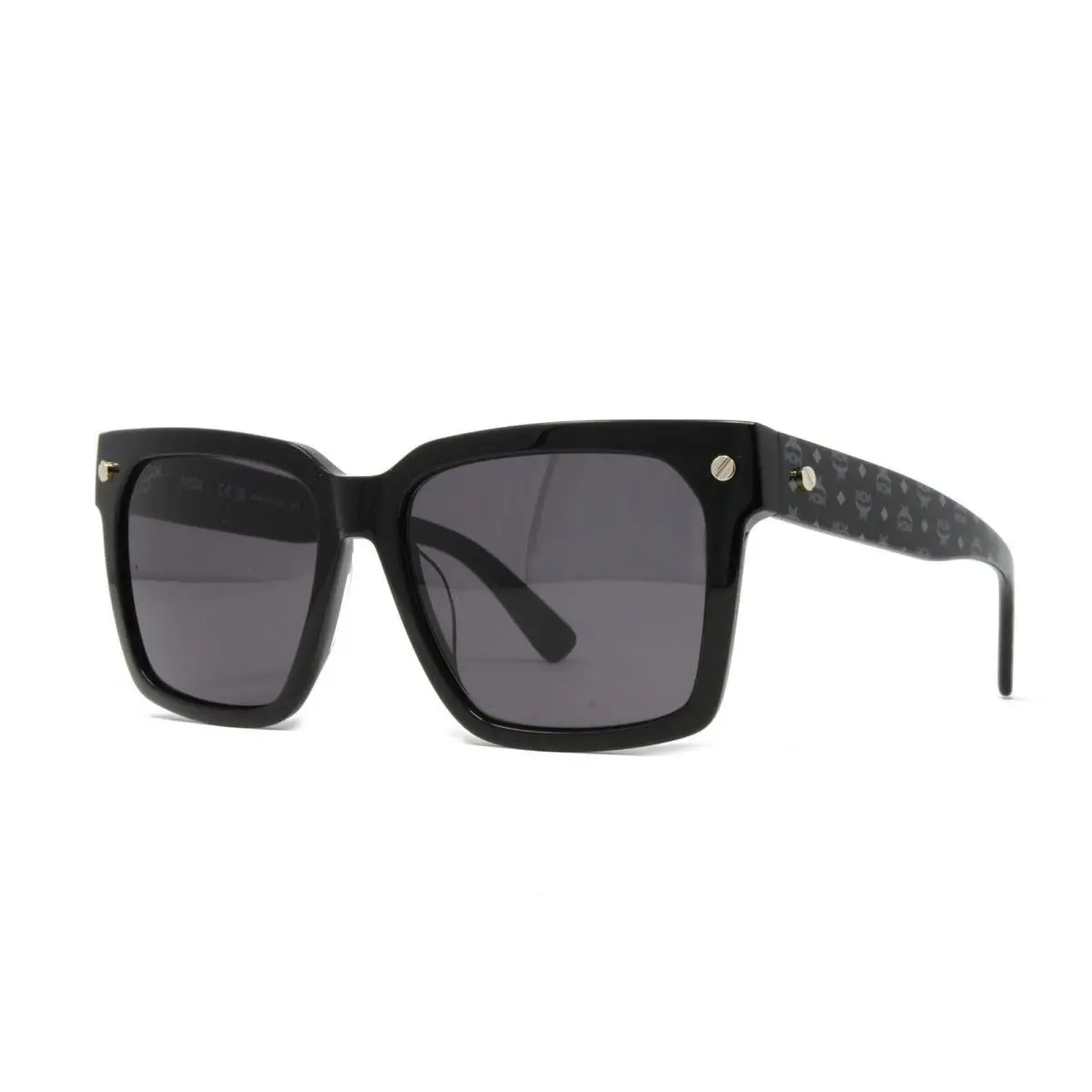 Mcm Sunglasses Women`s Square Frame 635S 004 Black Black Visettos 57mm by MCM