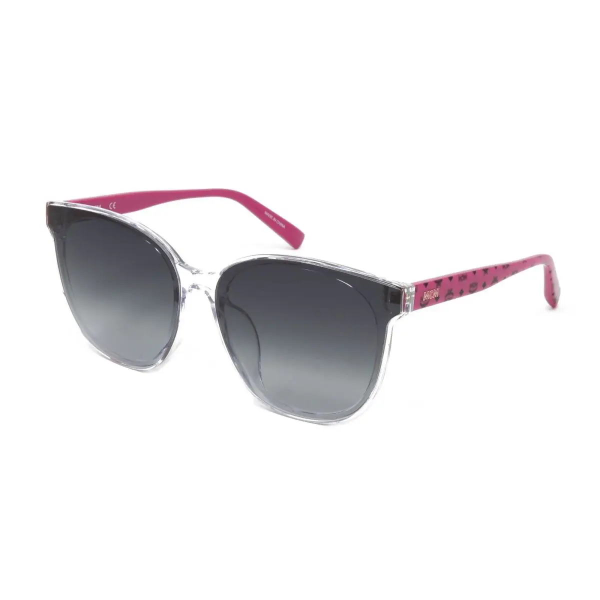 Mcm Sunglasses Women`s Cat Eye Frame MCM719SLB 971 Crystal Pink Visetos 66mm