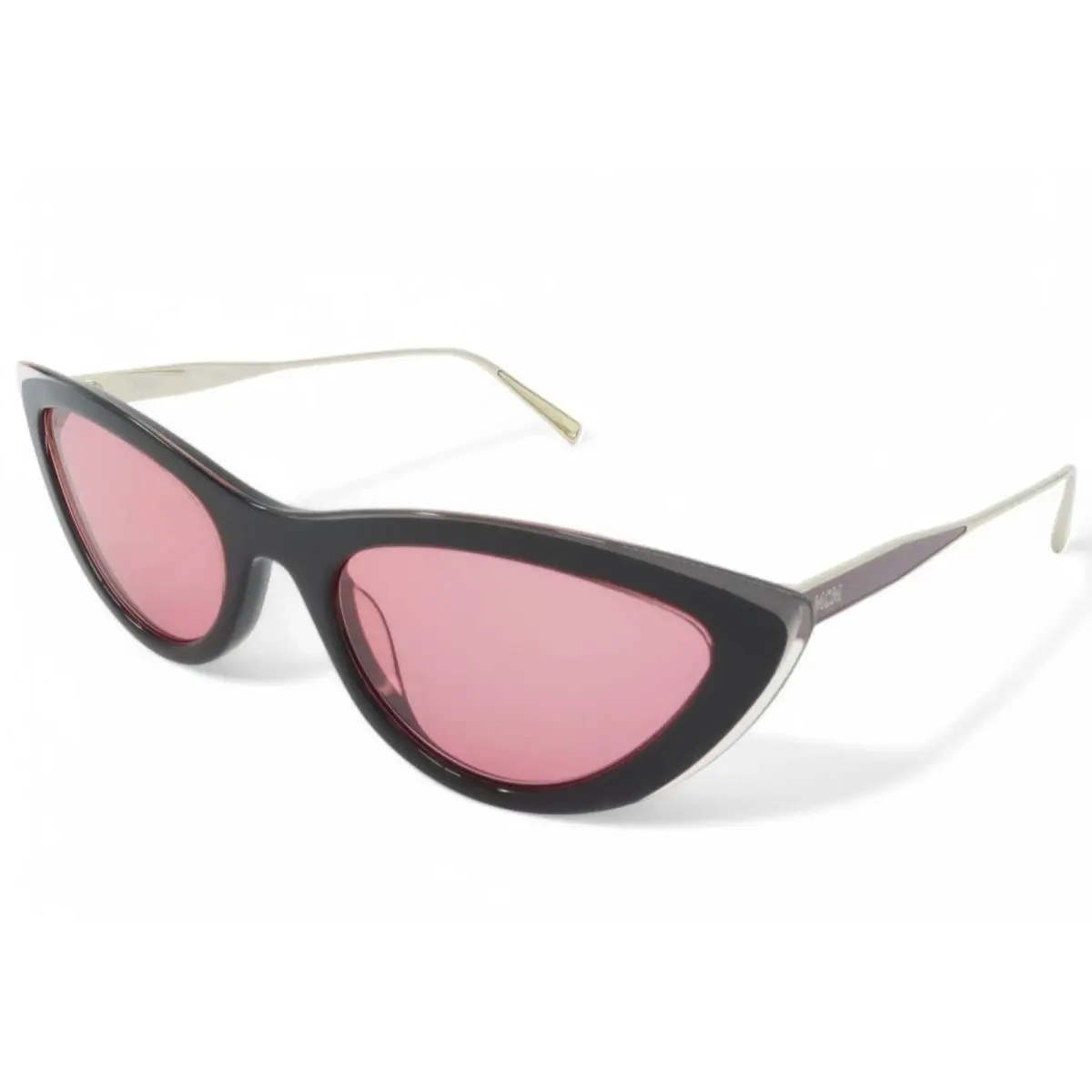 MCM699S 661 Rose Bouquet Black Cat Eye Sunglasses with Pink Lenses