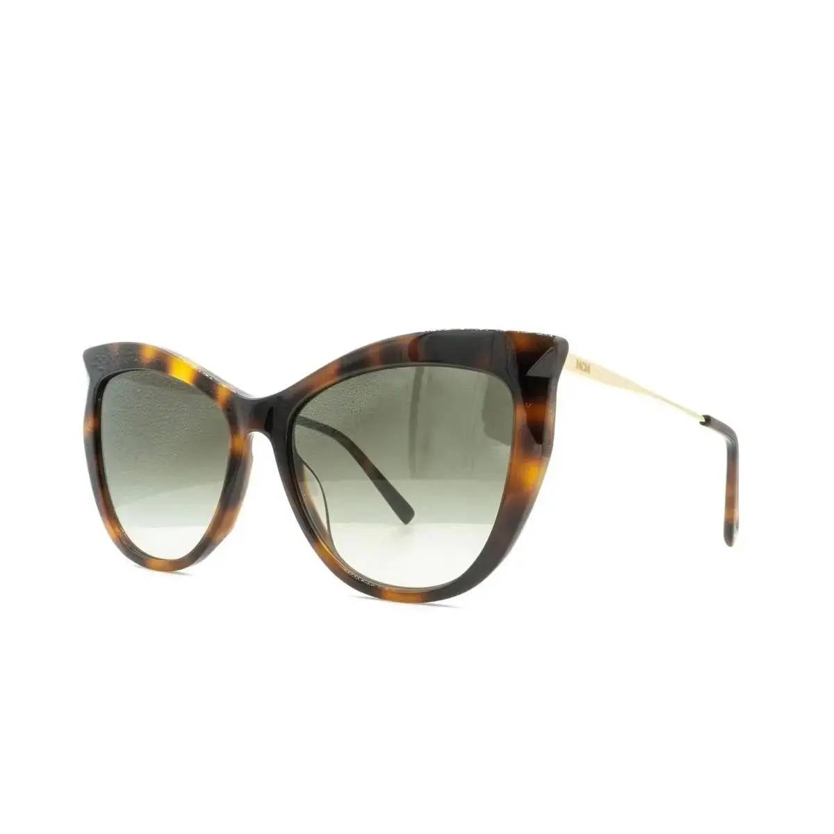 Mcm 689S 214 Havana Gold Sunglasses with Grey Gradient Lenses