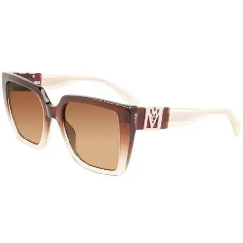 MCM-723S 211 Crystal Brown Beige Sunglasses with Brown Lenses