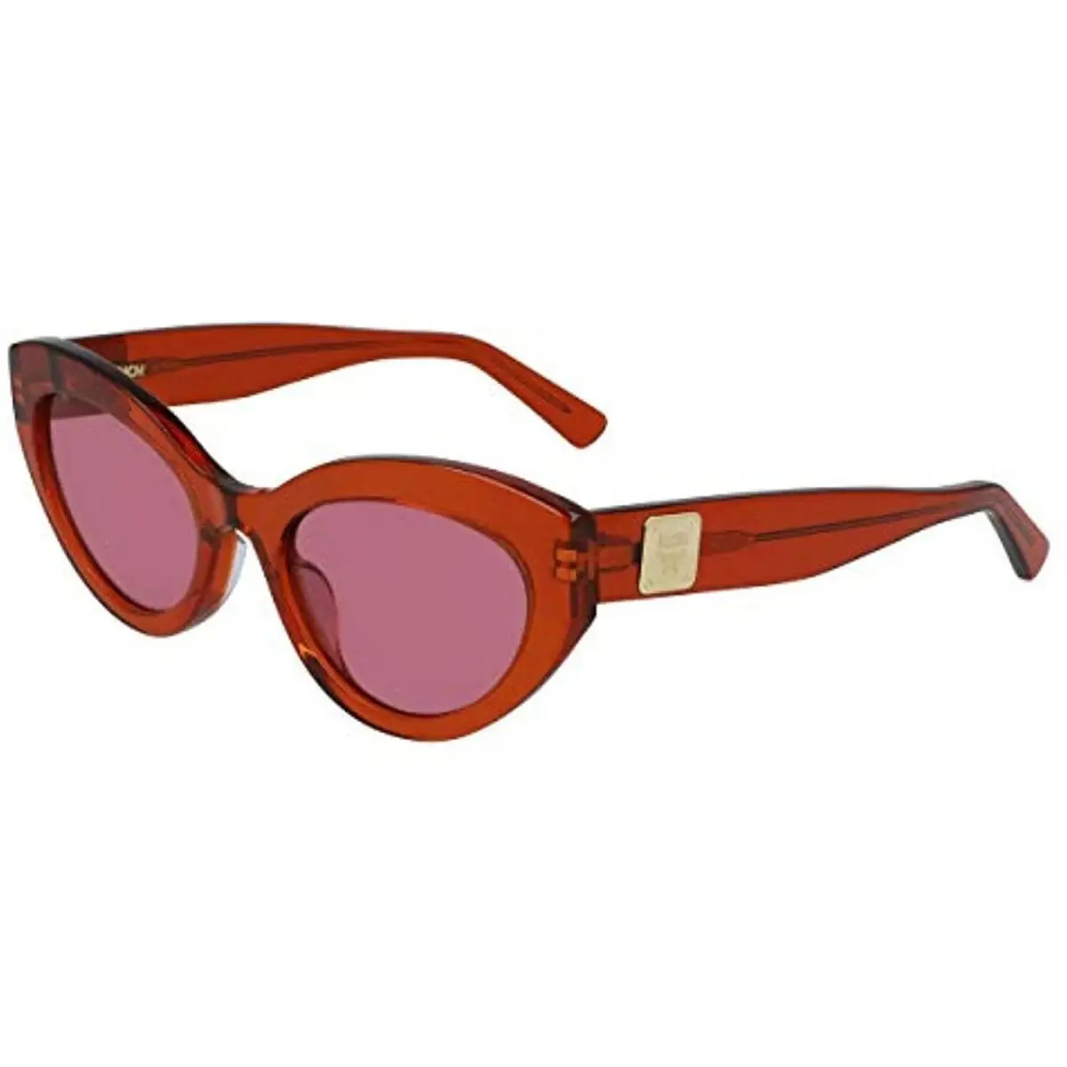 Mcm 684S 801 Crystal Orange Cat Eye Sunglasses with Pink Lenses