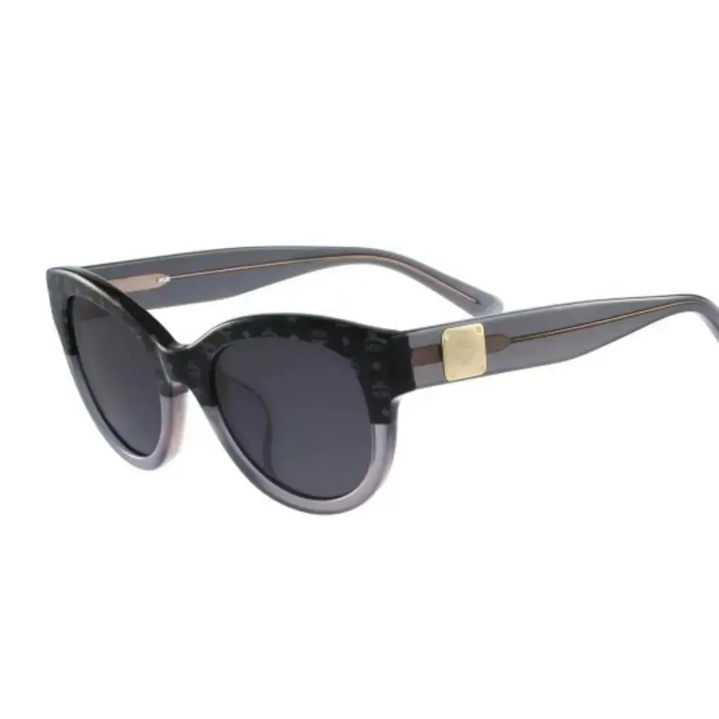 Mcm 608SA 963 Black Visetos Grey Sunglasses with Grey Lenses