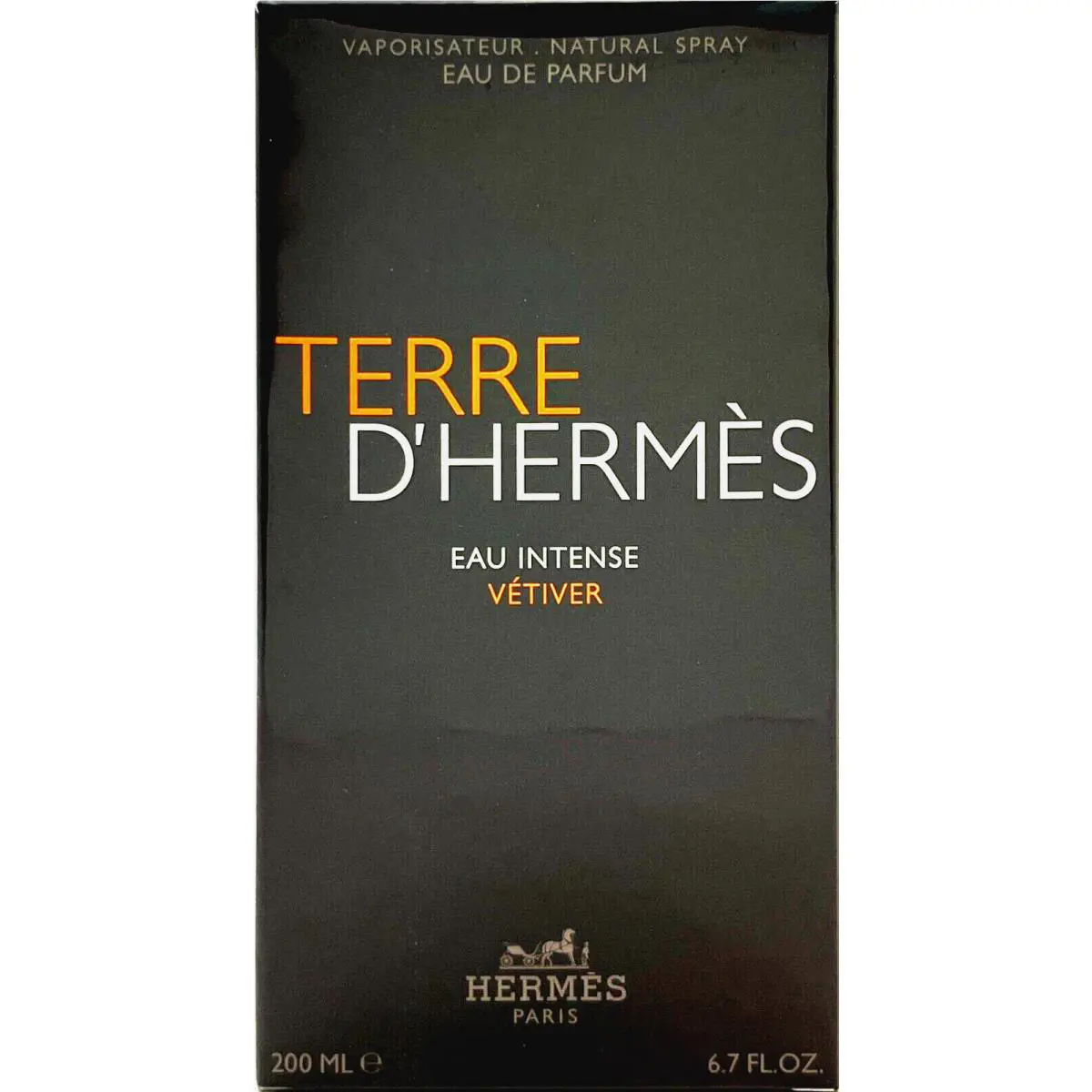 Hermes Terre D`hermes Eau Intense Vetiver Eau DE Parfum Spray Men 6.7 Oz / 200ml