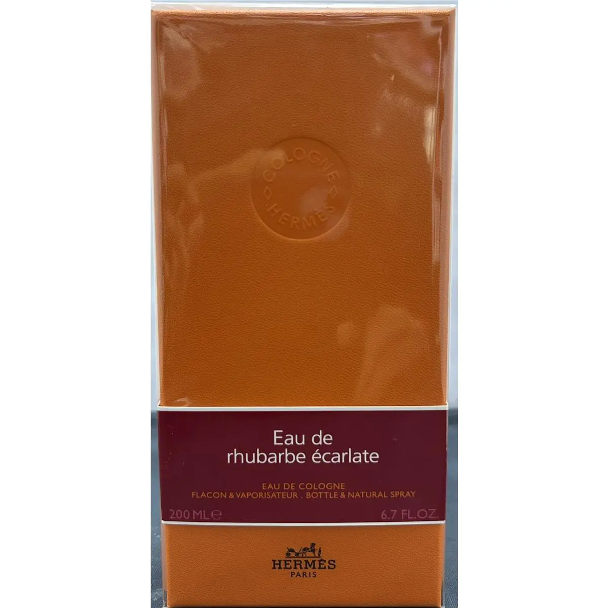 Eau DE Rhubarbe Ecarlate BY Hermes 6.7 OZ / 200 ML Eau DE Cologne Spray