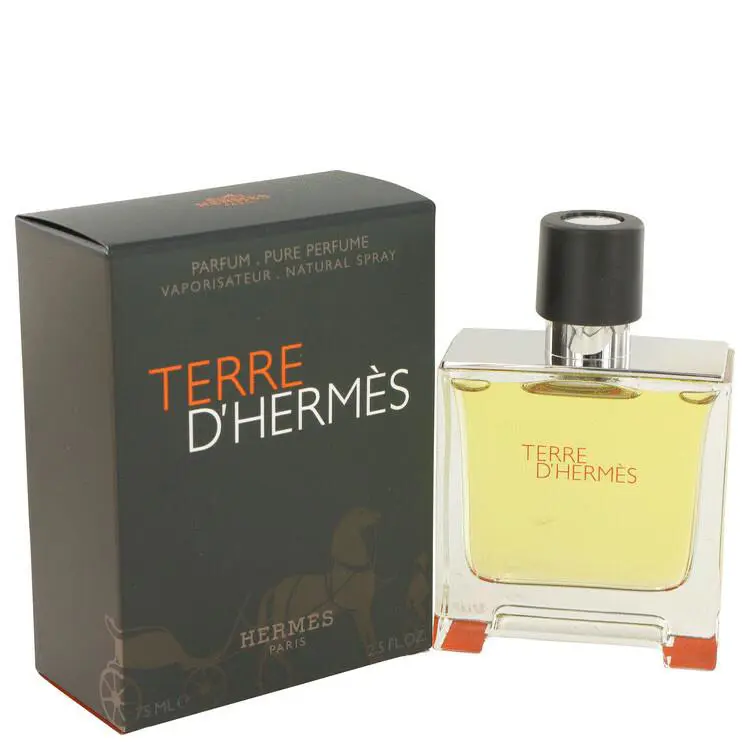 Terre D` Hermes 2.5 oz/75 ml Pure Parfum Spray For Men
