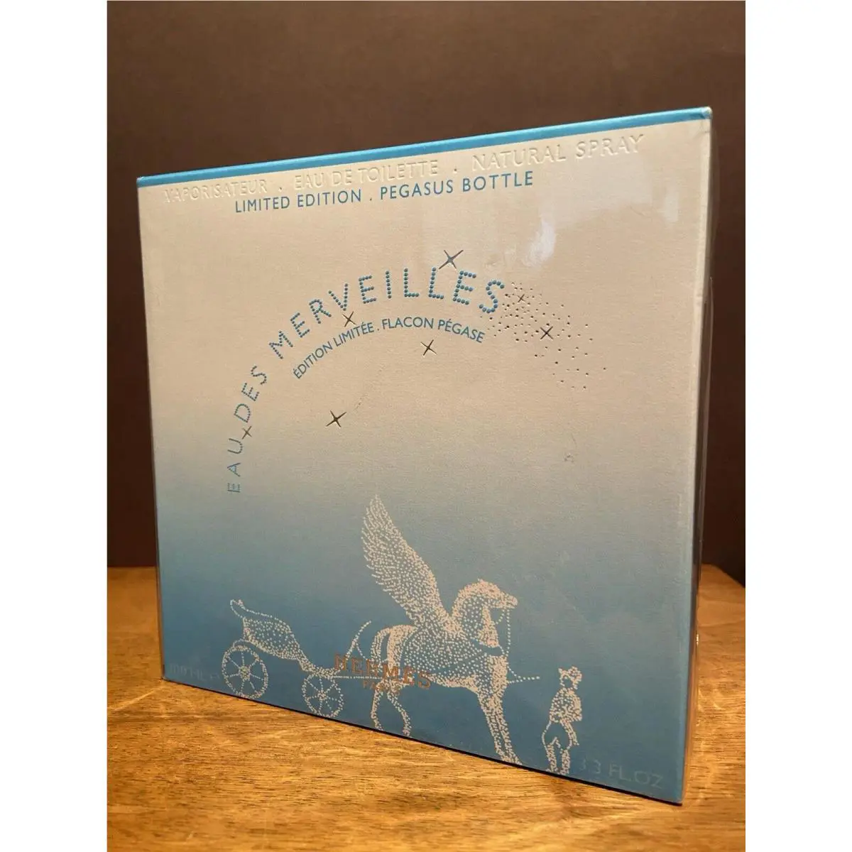 Hermes Herm S Eau Des Merveilles Pegase 3.3 Fl. OZ / 100 ML Edt Spray 2007 Rare