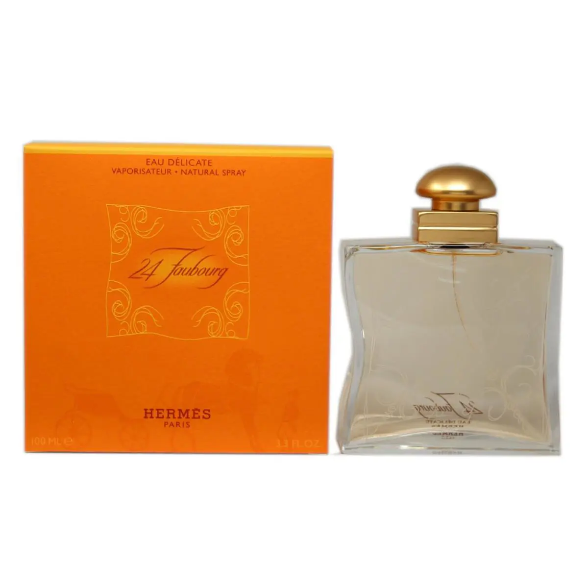 24 Faubourg Eau Delicate Eau DE Toilette Natural Spray 100 ML/3.3 Fl.oz by Hermes
