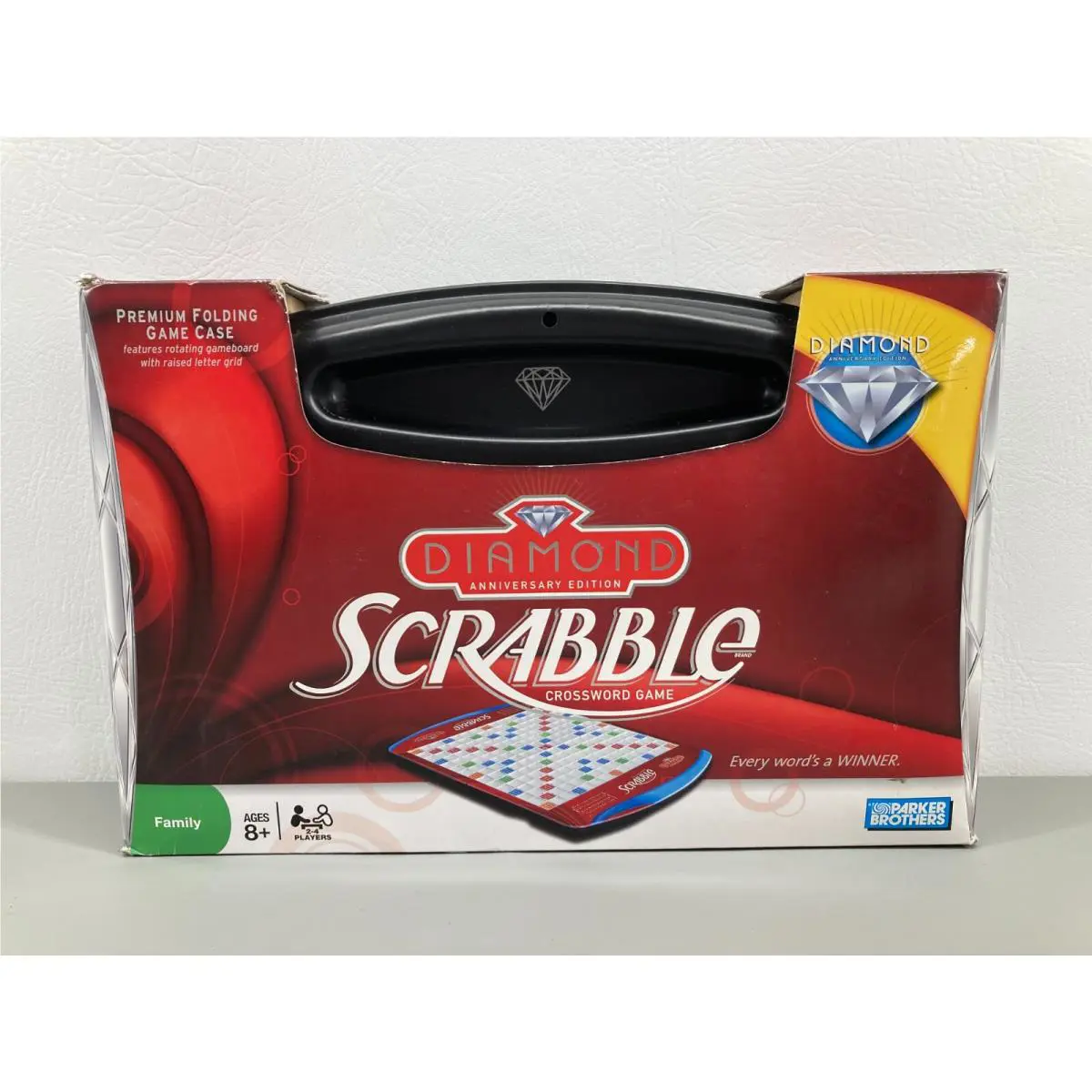 Scrabble Diamond Anniversary Edition Folding Carrying Case Parker Bro