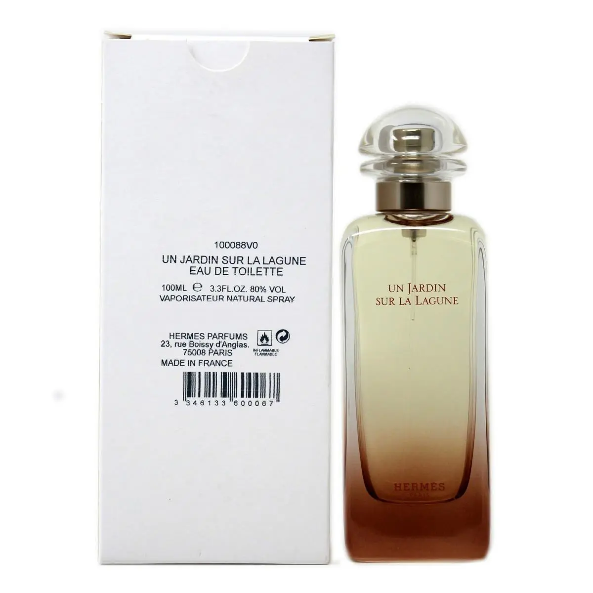 Hermes UN Jardin Sur LA Lagune Eau DE Toilette Natural Spray 100 ML/3.3 Oz. T