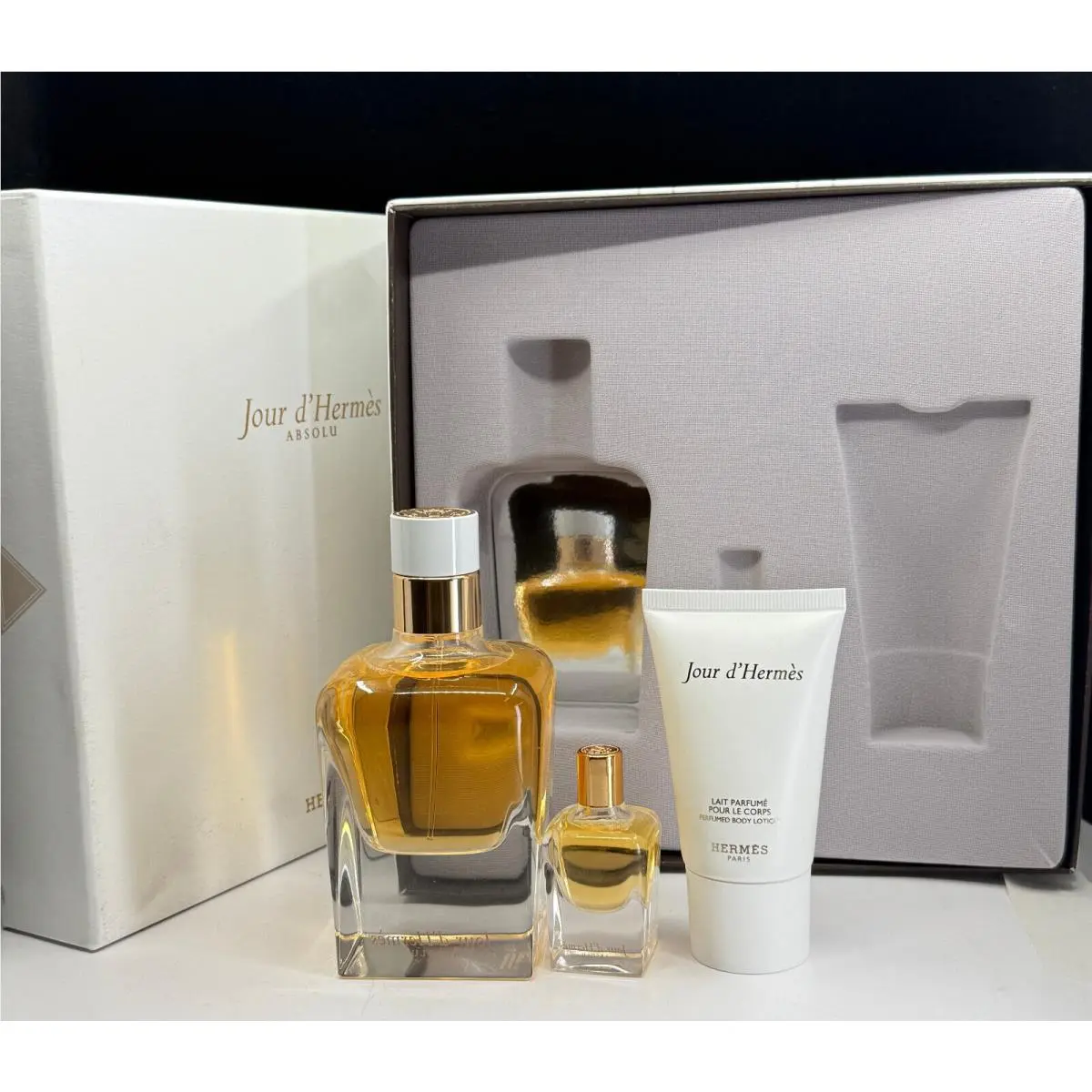 Jour D`hermes Absolu by Hermes For Women 3 Piece Gift Set See