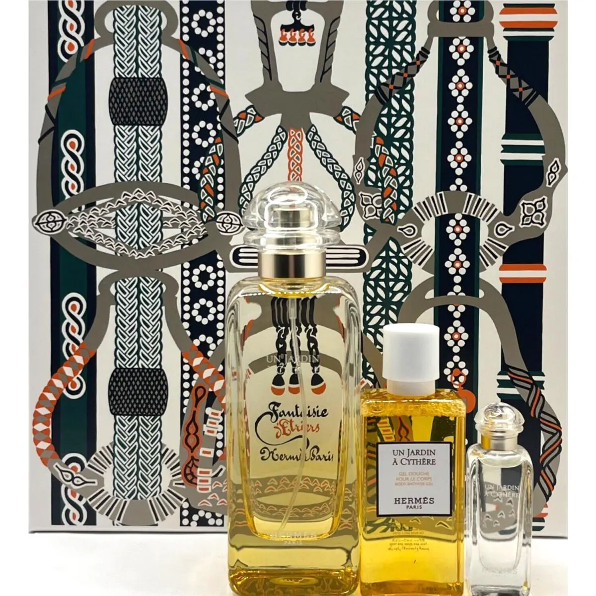 Hermes UN Jardin A Cythere 3 Pcs Gift Set Edt 3.3 Oz Edt 0.25 Oz Shower Gel