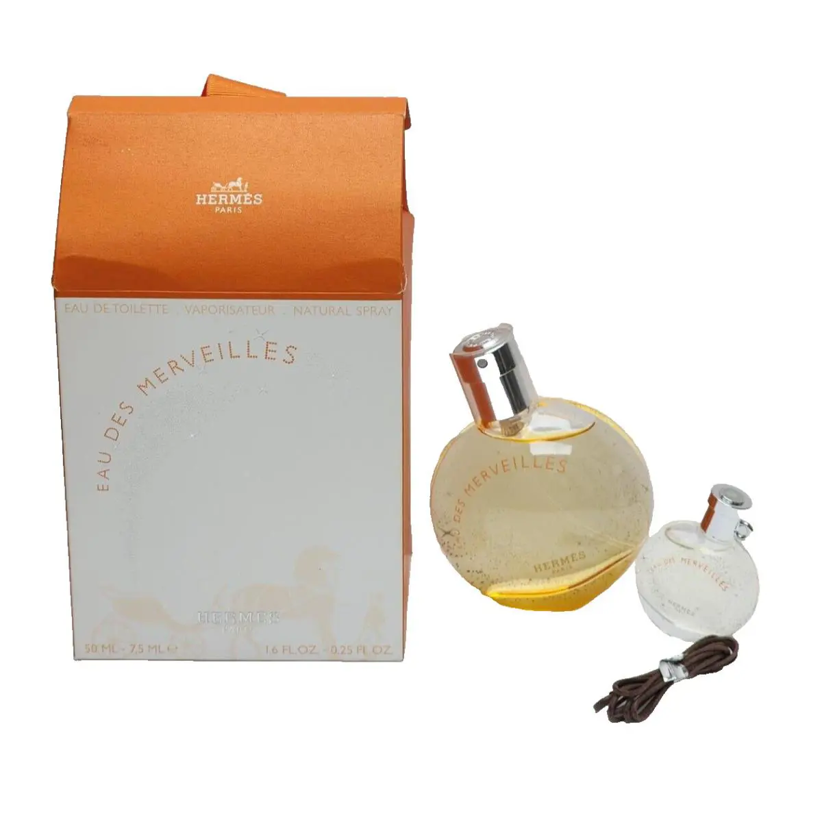 Hermes Eau Des Mervilles Set Women 1.6 oz Edt Spray 0.25 Fluid Box