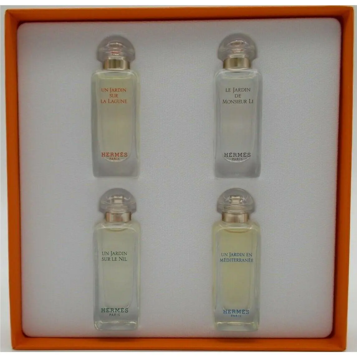 Hermes Parfums Jardins Discovery Set 4 Hermes Eau de Toilette .25 Ounce Sizes