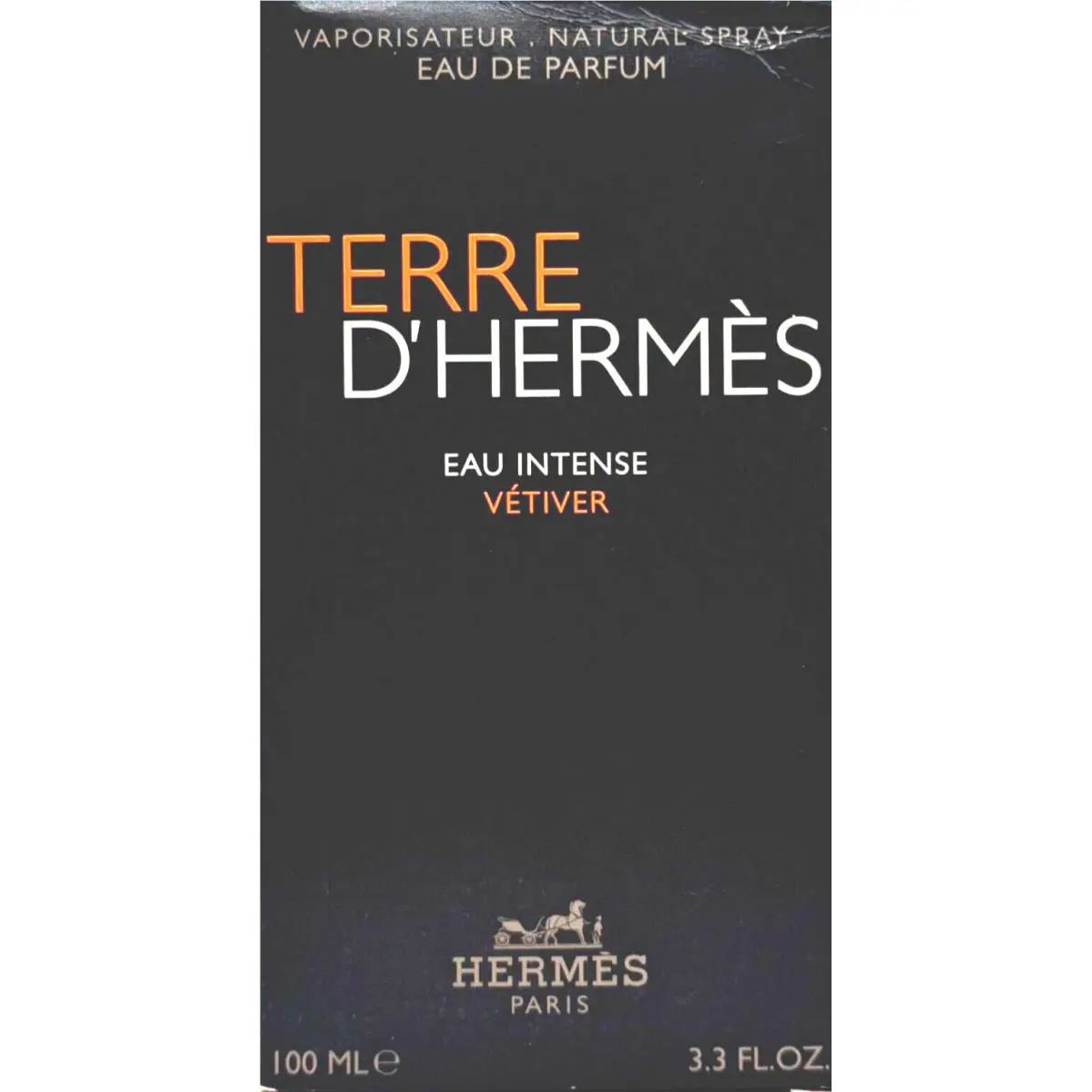 Hermes Terre D`hermes Eau Intense Vetiver Eau DE Parfum Spray 3.3 Oz / 100ml