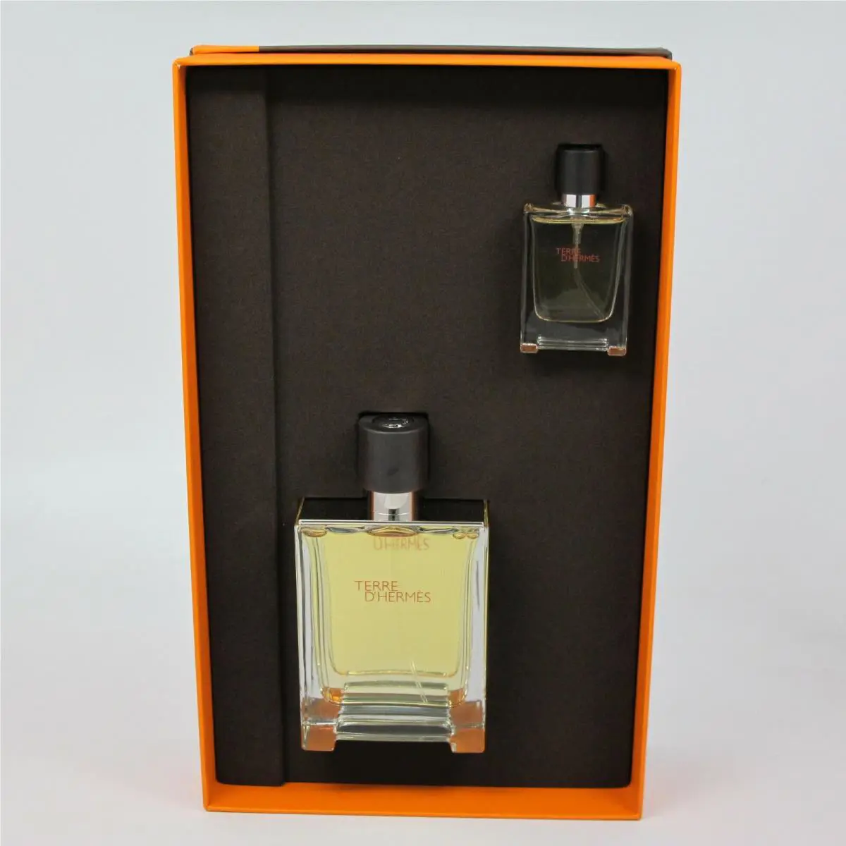 Terre D`hermes 2 Pcs Set: 100 Ml/ 3.3 oz 12.5 ml/0.42 oz Eau de Toilette Spray