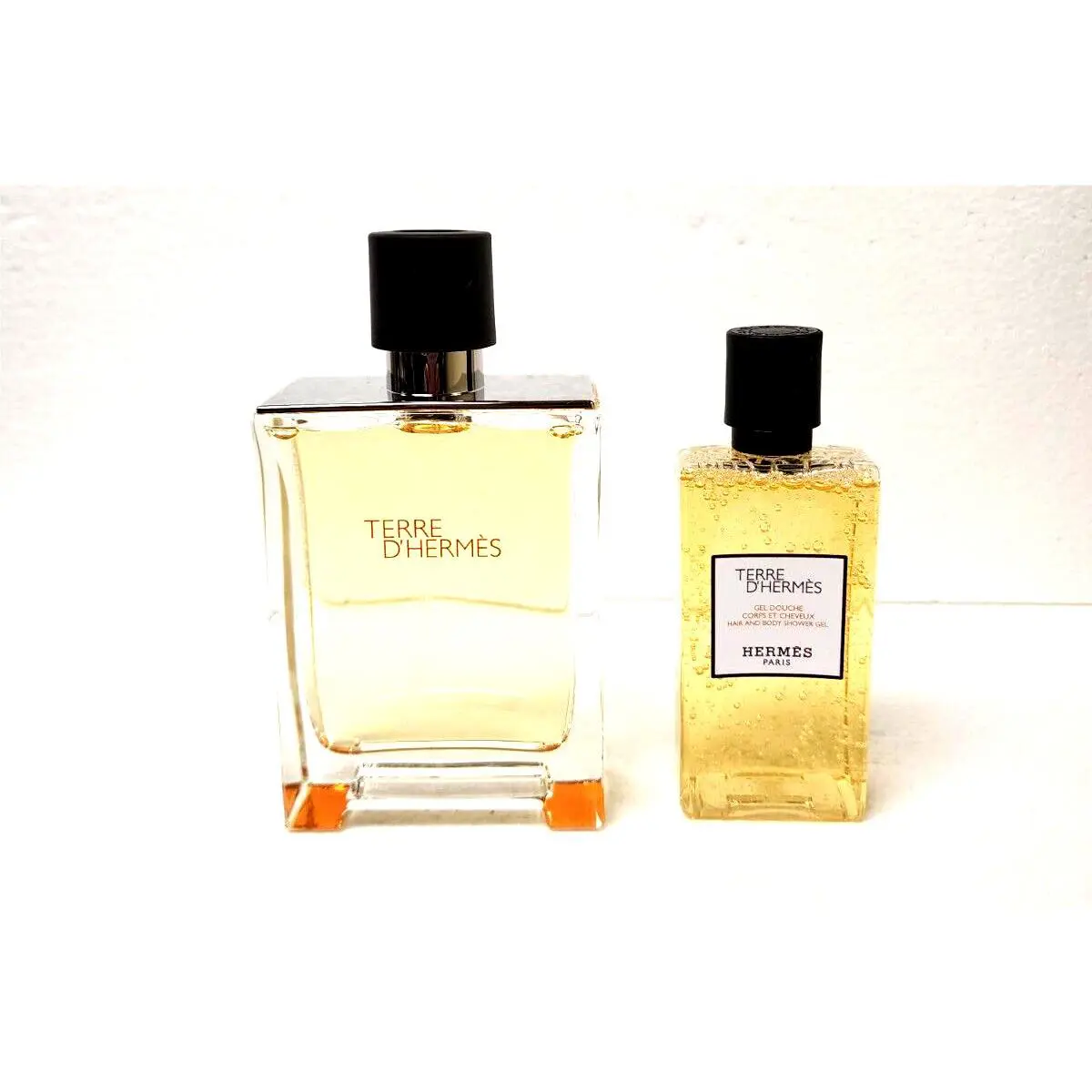 Terre D` Hermes Men Set 3.3 oz Edt Spray 2.7 oz Hair Shower Gel
