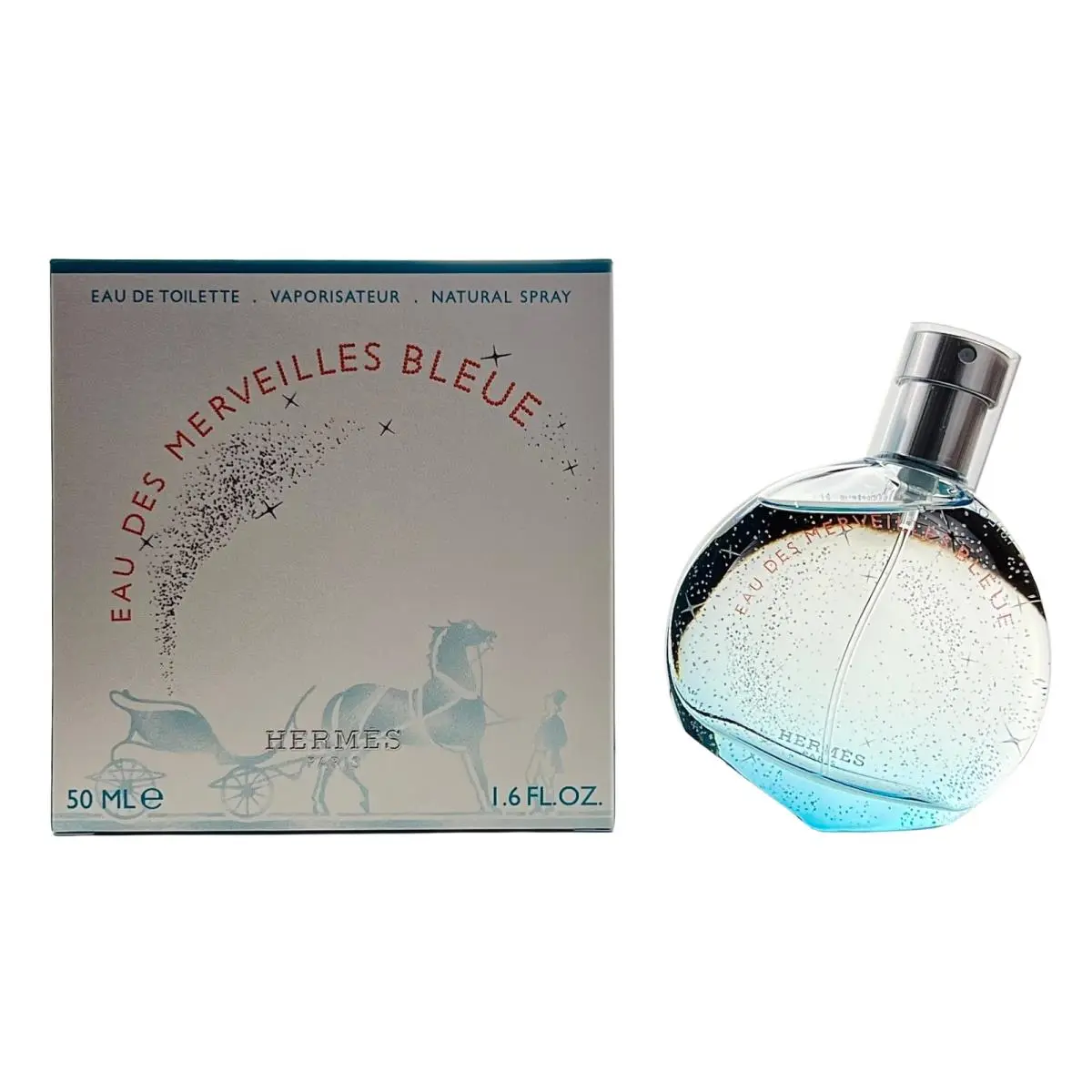 Hermes Eau Des Merveilles Bleue Edt For Women - 1.6 oz / 50 ml - Spray