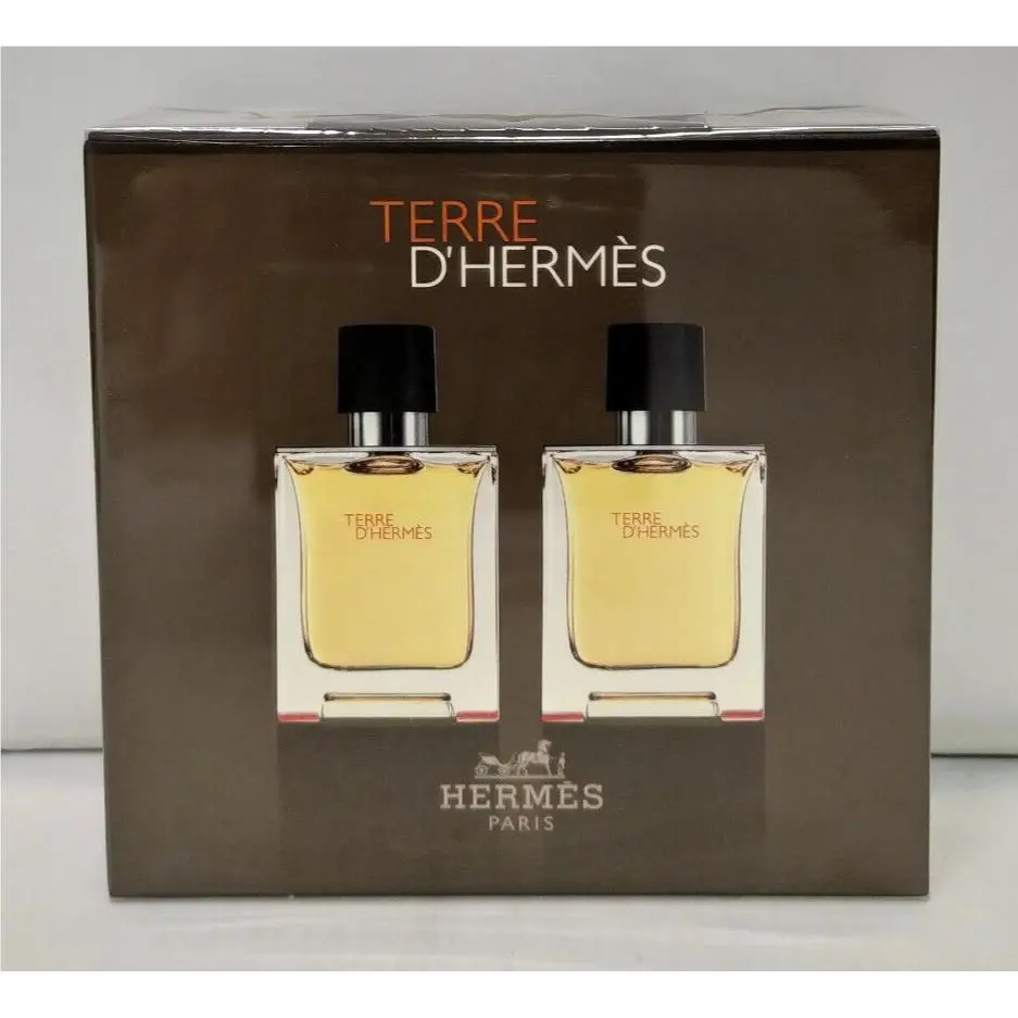 Hermes Men`s Terre D` Gift Set Fragrances 2 x 1.7oz 50ml