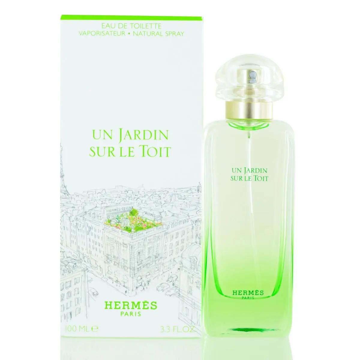 Un Jardin Sur Le Toit by Hermes Eau De Toilette Unisex Spray 3.3 Oz