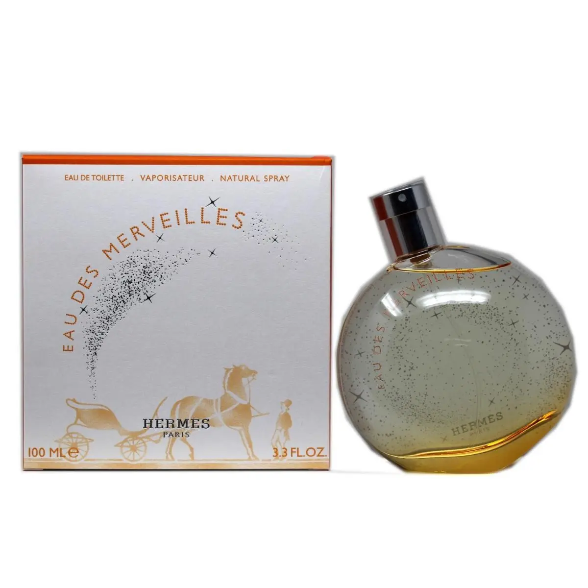 Hermes Eau Des Merveilles Eau DE Toilette Natural Spray 100 ML/3.3 Fl.oz