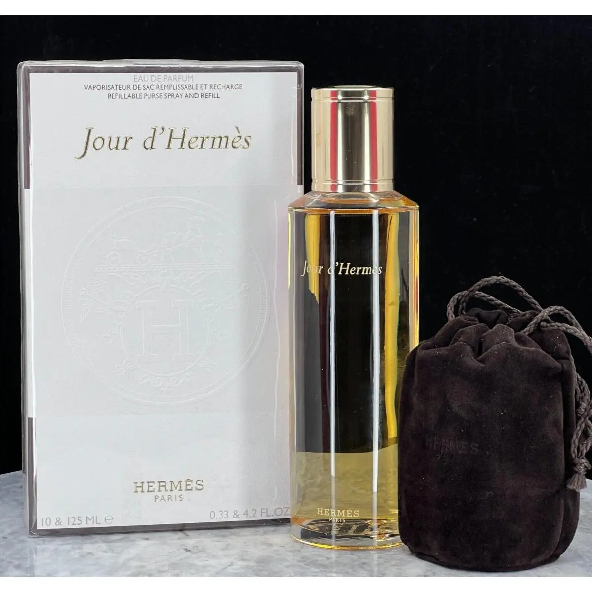 Hermes Jour D`hermes Edp Purse Spray Refill 0.33oz+4.2oz Vintage