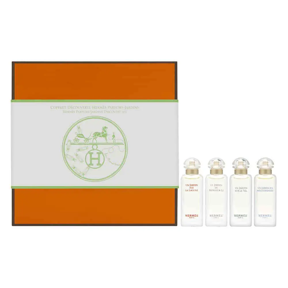 Hermes Miniature Fragrance Coffret by Hermes For Unisex 4 Piece Set