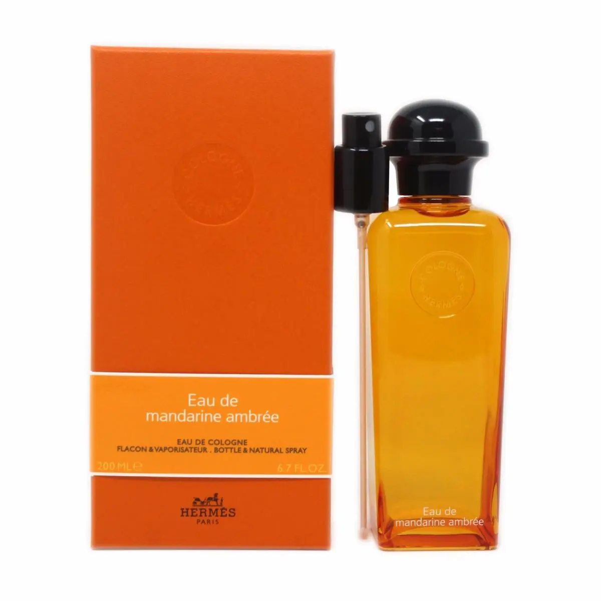 Hermes Eau DE Mandarine Ambree Eau DE Cologne Bottle Natural Spray 200ML