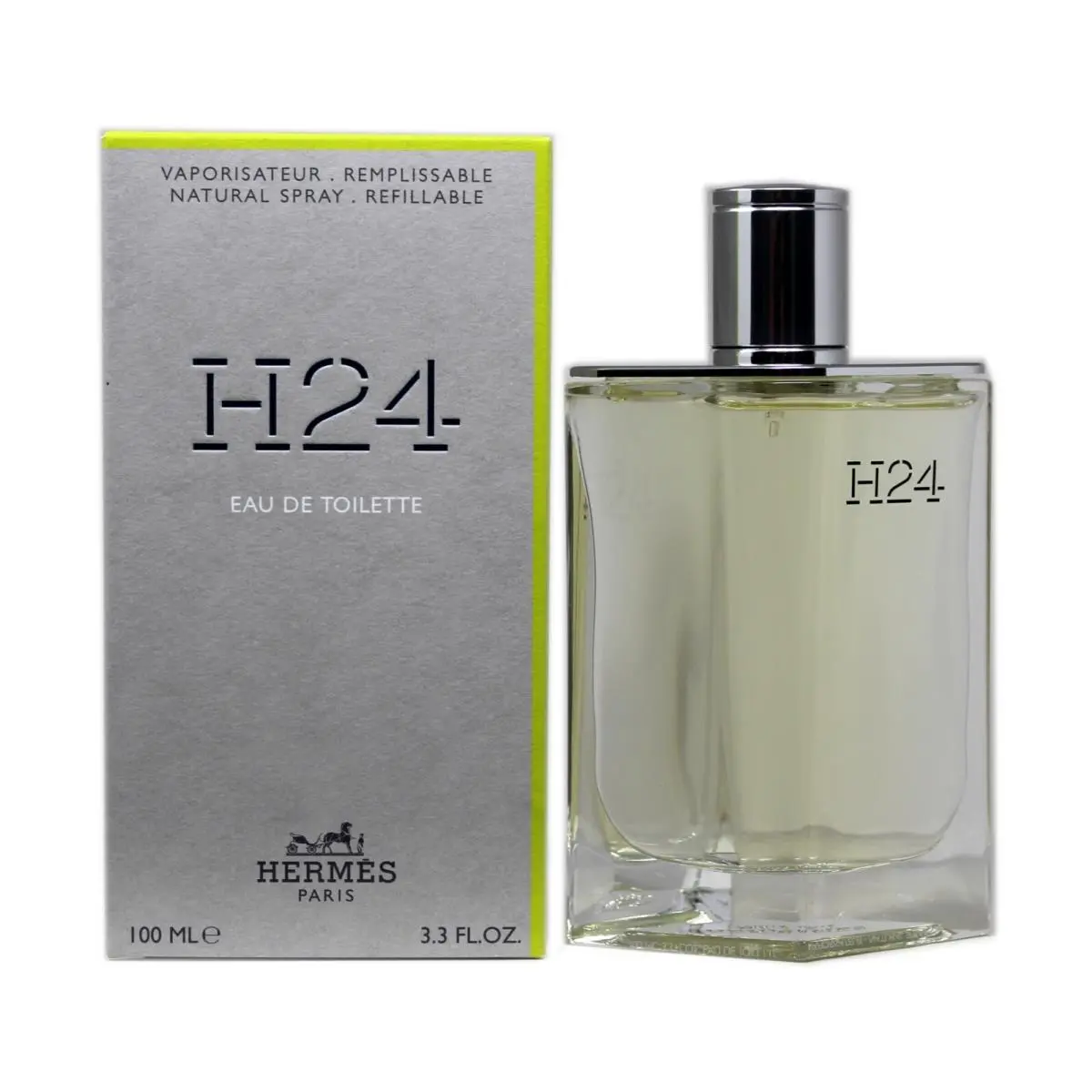Hermes H24 Eau DE Toilette Refillable Natural Spray 100 ML/3.3 Fl.oz
