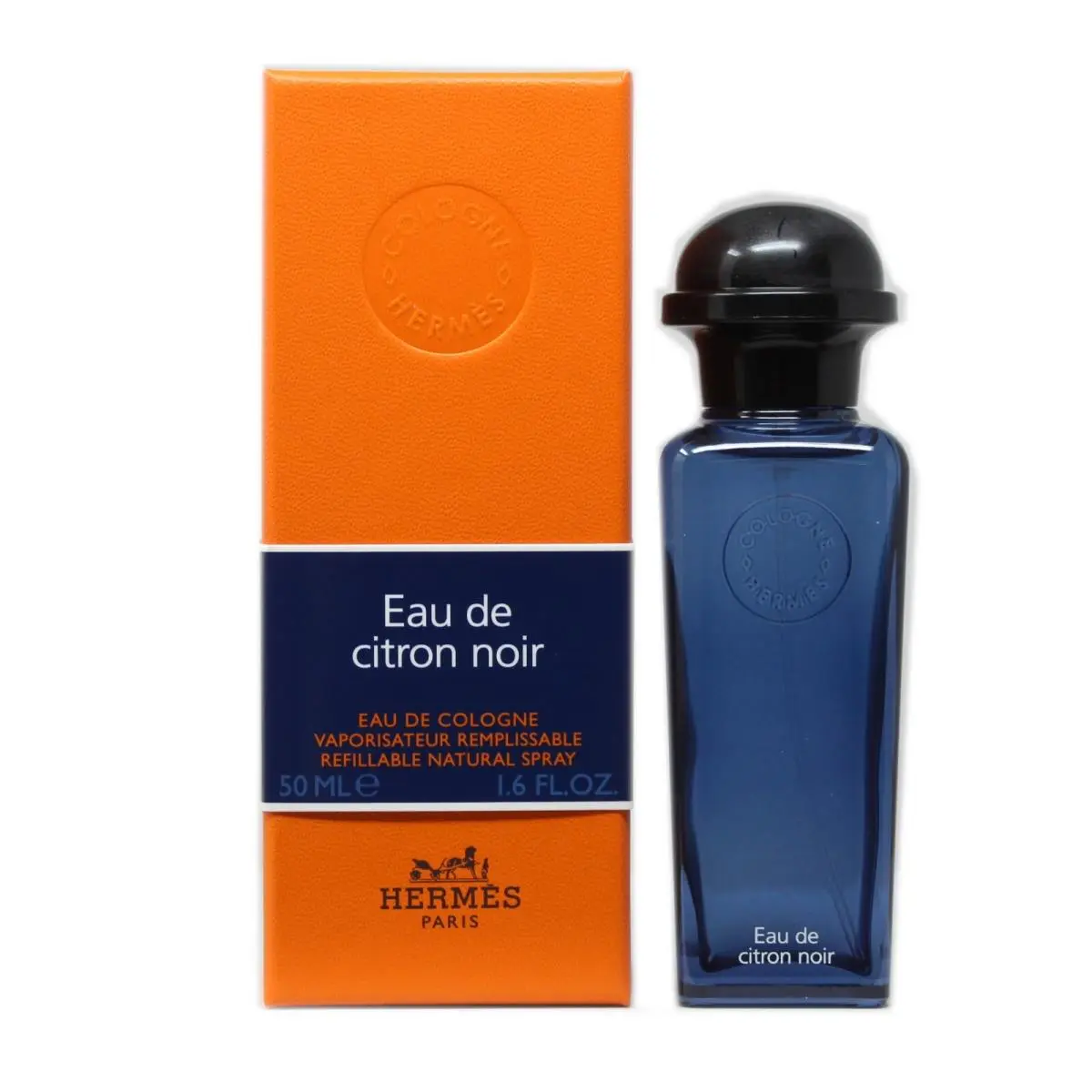 Hermes Eau DE Citron Noir Eau DE Cologne Refillable Natural Spray 50 ML/1.6 OZ