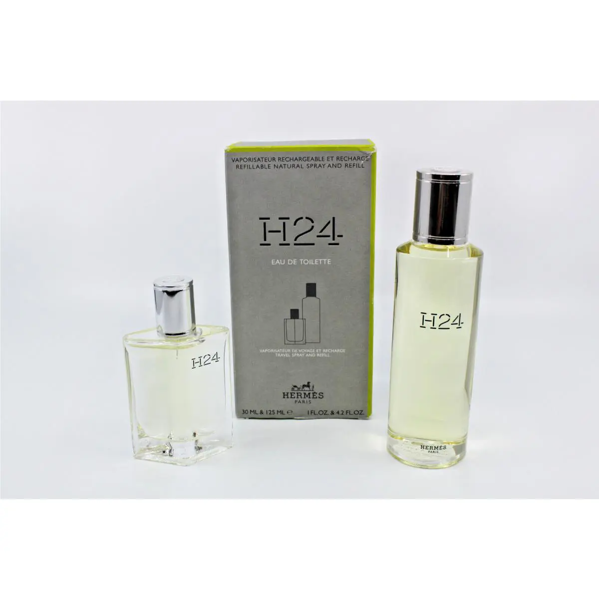 Hermes H24 2-Piece Gift Set Men 1 oz 4.2 Oz Eau De Toilette Refillable Spray