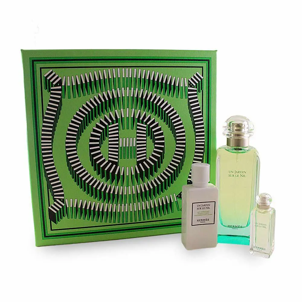 Hermes Un Jardin Sur Le Nil 3pc Set -full-size Eau de Toilette Spray 3.3 oz Rare