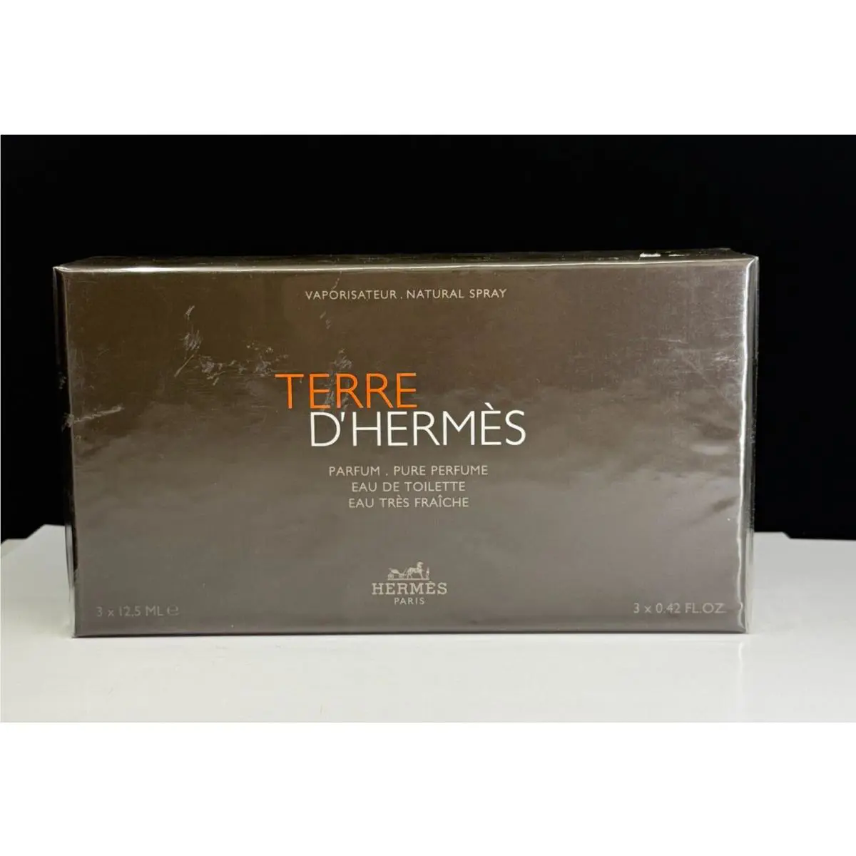 Terre D`hermes 3 Piece Set Pure Perfume Edt Eau Tres Fraiche 3X0.42 oz