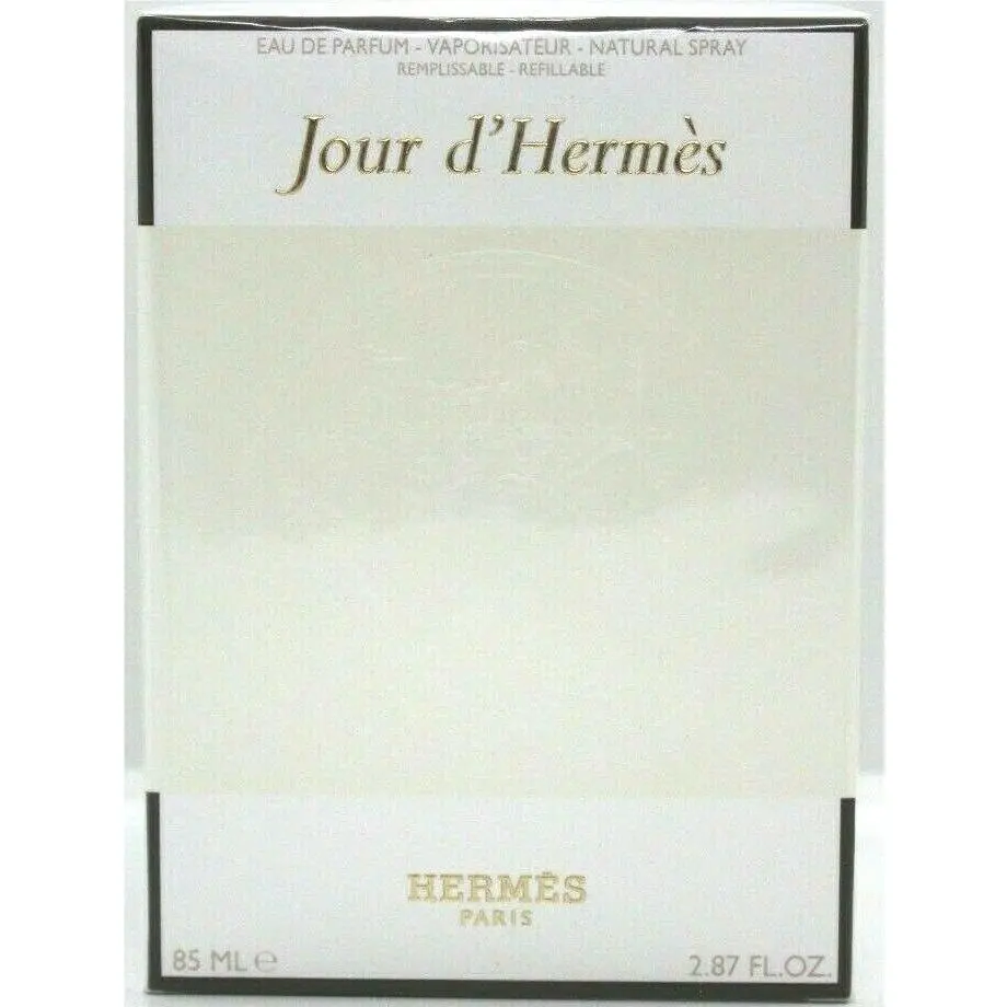 Hermes Jour D`hermes Eau DE Parfum Refillable Spray For Women 2.87 Oz / 85 ml