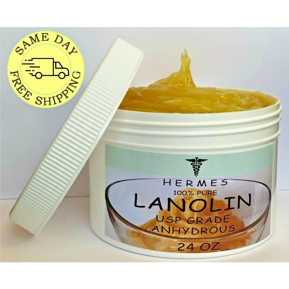 Lanolin Usp Grade Anhydrous by Hermes Pure 24 oz