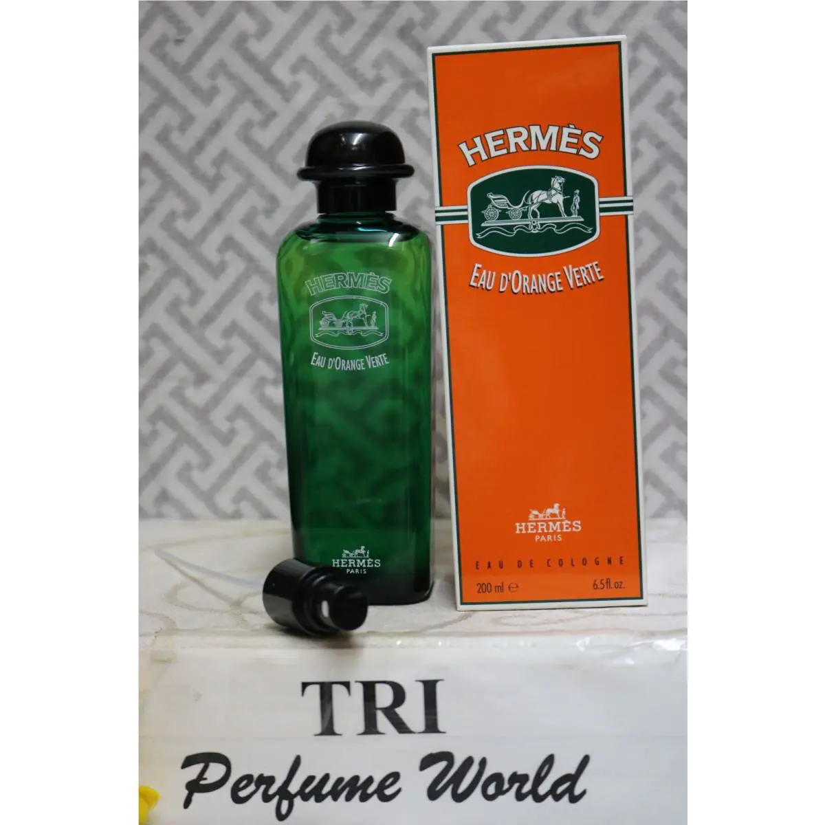 Eau D`orange Verte Hermes Eau de Cologne Men Splash Spray 6.5 Fl. Oz. Vintage