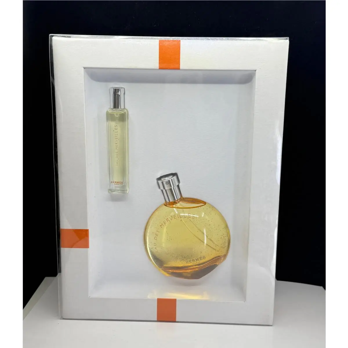 Eau Des Merveilles by Hermes 2 Pcs Set Edt Spray 3.3 oz + 0.5fl oz