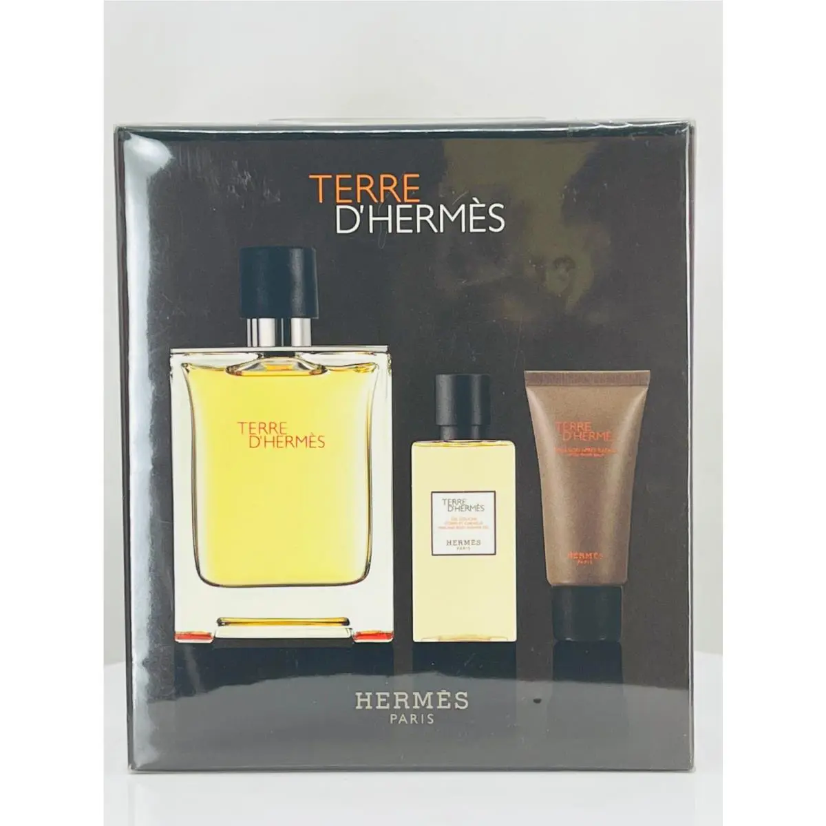 Terre D`hermes Men 3.3 oz Edt + 1.35 oz Shower gel+0.5 oz After Shave Balm