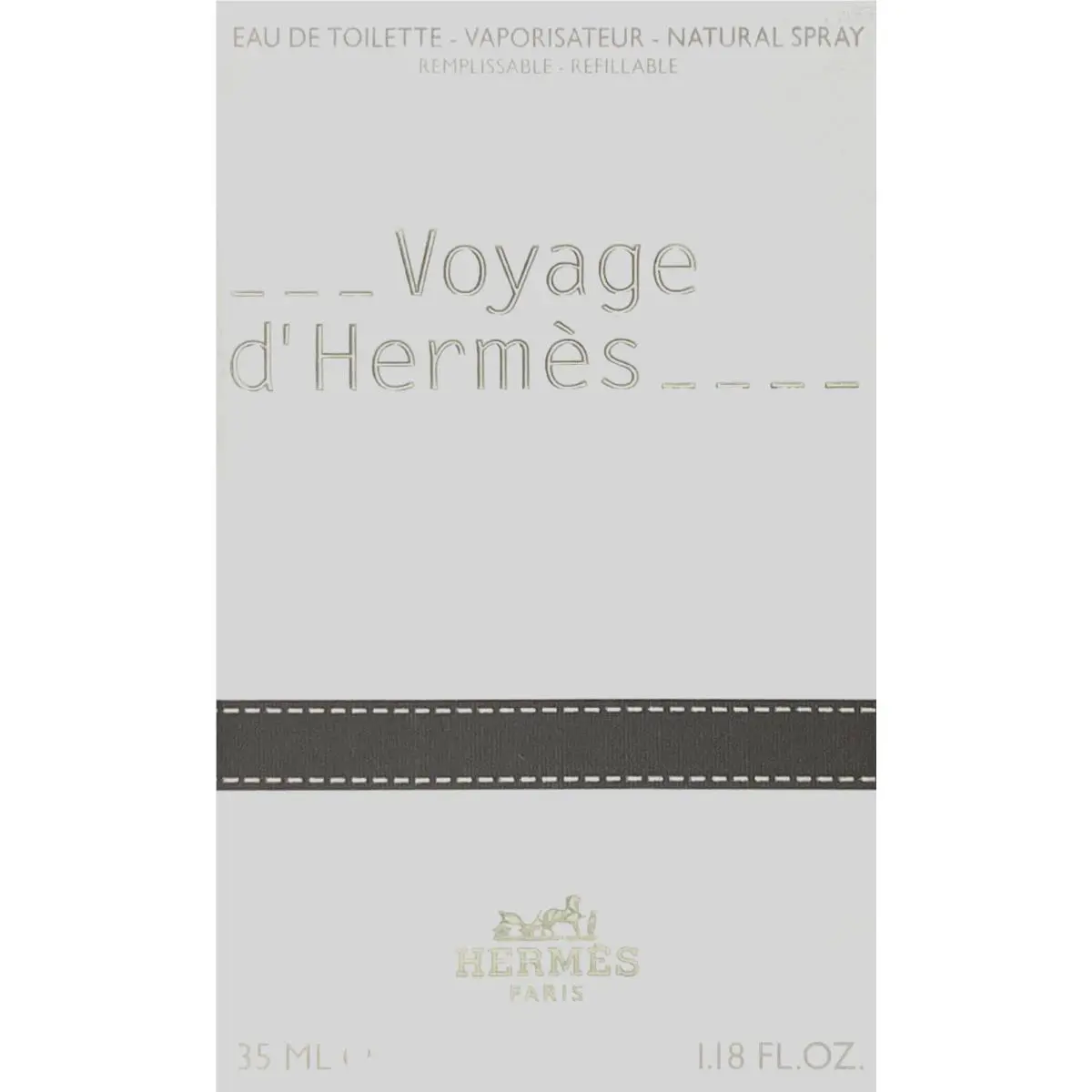Hermes Voyage D`hermes Eau DE Toilette Refillable Spray Unisex 1.18 Oz / 35 ml