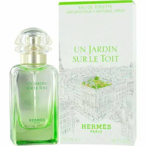 Un Jardin Sur Le Toit 1.7 Oz Eau De Toilette Spray By Hermes Box For Women